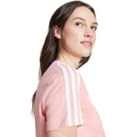 Tricou 's adidas Essentials Slim 3-Stripes pink IY4200 dama