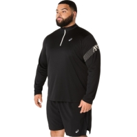 Asics Icon Ls half Zip Running Top barbat