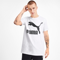 Tricou barbati puma clasics logo tee alb