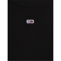 Blug Camasa Tommy Maneca Scurta Logo Ribbed T- Tommy Jeans