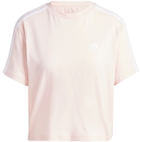 Camasa adidas Essentials 3-Stripes Single Jersey Crop Top 's T- Pink IY4227 dama