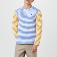 Camasa COMME DES GARCONS PLAY Bi-Colour Stripe T-