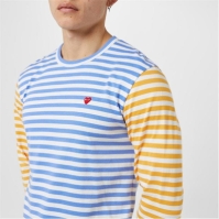 Camasa COMME DES GARCONS PLAY Bi-Colour Stripe T-