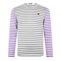 Camasa COMME DES GARCONS PLAY Bi-Colour Stripe T-