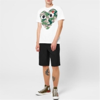 Camasa COMME DES GARCONS PLAY Big Heart Camouflage T-