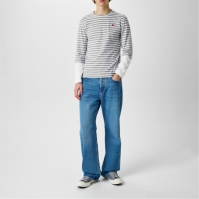 Camasa COMME DES GARCONS PLAY Striped Peeping Heart T-