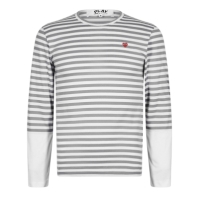 Camasa COMME DES GARCONS PLAY Striped Peeping Heart T-