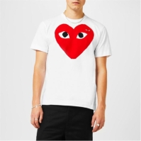 Camasa COMME DES GARCONS PLAY Heart Logo Cotton T-