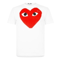 Camasa COMME DES GARCONS PLAY Heart Logo Cotton T-