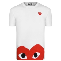 Camasa COMME DES GARCONS PLAY Large Peeping Heart T-