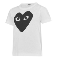 Camasa COMME DES GARCONS PLAY Large Peeping Heart T- copil