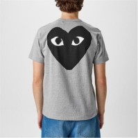 Camasa COMME DES GARCONS PLAY Logo Crew Neck T-