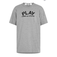 Camasa COMME DES GARCONS PLAY Logo Crew Neck T-