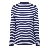 Camasa COMME DES GARCONS PLAY Logo Patch Striped T-