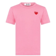 Camasa COMME DES GARCONS PLAY Peeping Heart Applique T-