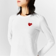 Camasa COMME DES GARCONS PLAY Peeping Heart Maneca Lunga T-