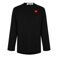 Camasa COMME DES GARCONS PLAY Peeping Heart Maneca Lunga T-