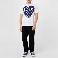 Camasa COMME DES GARCONS PLAY Polka Dot Peeping Heart T-