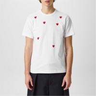 Camasa COMME DES GARCONS PLAY Scattered Hearts Cotton T-