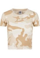 Tricou Cropped Camo dama Urban Classics