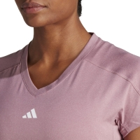 Tricou Camasa adidas Aeroready Train Essentials 's T- Minimal Branding V-Neck pink HZ5662 dama