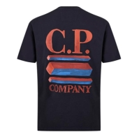 Camasa CP COMPANY 30/1 Jersey Logo Graphic T-