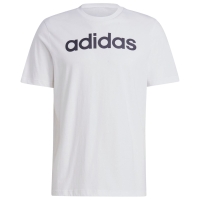 Tricou Men's Adidas Essentials Single Jersey Linear Embroidered Logo white IC9276