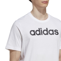 Tricou Men's Adidas Essentials Single Jersey Linear Embroidered Logo white IC9276