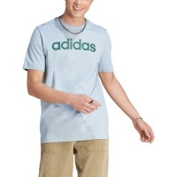 Tricou Men's adidas Essentials Single Jersey Linear Embroidered Logo blue IJ8651