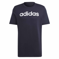 Tricou Men's Adidas Essentials Single Jersey Linear Embroidered Logo navy blue IC9275