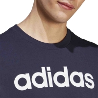 Tricou Men's Adidas Essentials Single Jersey Linear Embroidered Logo navy blue IC9275