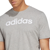 Tricou Men's Adidas Essentials Single Jersey Linear Embroidered Logo Gray IC9277