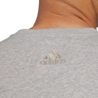 Tricou Men's Adidas Essentials Single Jersey Linear Embroidered Logo Gray IC9277