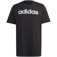 Tricou Men's adidas Essentials Single Jersey Linear Embroidered Logo black IC9274