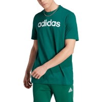 Tricou Men's adidas Essentials Single Jersey Linear Embroidered Logo green IJ8658