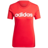 Tricou Camasa 's T- adidas Loungewear Essentials Slim Logo red IY9189 dama