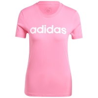 Tricou adidas Loungewear Essentials Slim Logo pink IY9191