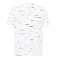 Camasa Armani Exchange All Over Print Logo T-