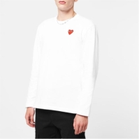 Camasa COMME DES GARCONS PLAY Maneca Lunga Basic Logo T-