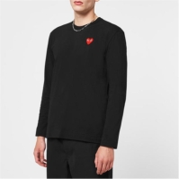 Camasa COMME DES GARCONS PLAY Maneca Lunga Basic Logo T-