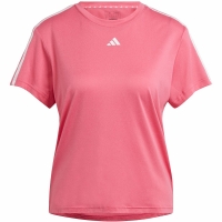 Tricou Koszulka damska adidas Aeroready Train Essentials 3-Stripes rozowa HZ5688