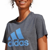 Tricou Koszulka damska adidas Loungewear Essentials Logo szara IC0634