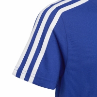 Tricou Koszulka dla dzieci adidas Essentials 3-Stripes Cotton niebieska IC0604