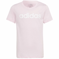 Tricou Koszulka dla dzieci adidas Essentials Linear Logo Cotton Slim Fit rozowa IC3152