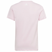 Tricou Koszulka dla dzieci adidas Essentials Linear Logo Cotton Slim Fit rozowa IC3152