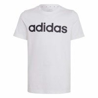 Tricou Koszulka dla dzieci adidas Essentials Linear Logo Cotton biala IC9969