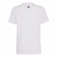 Tricou Koszulka dla dzieci adidas Essentials Linear Logo Cotton biala IC9969