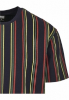 Tricou Printed Oversized Retro Stripe Urban Classics