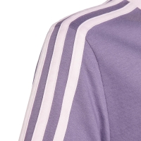 Tricou Camasa T- for adidas Essentials 3-Stripes Cotton Loose Fit Boyfriend purple IL3276 copil