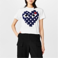 Camasa COMME DES GARCONS PLAY Logo-Polka Dot Print T- dama